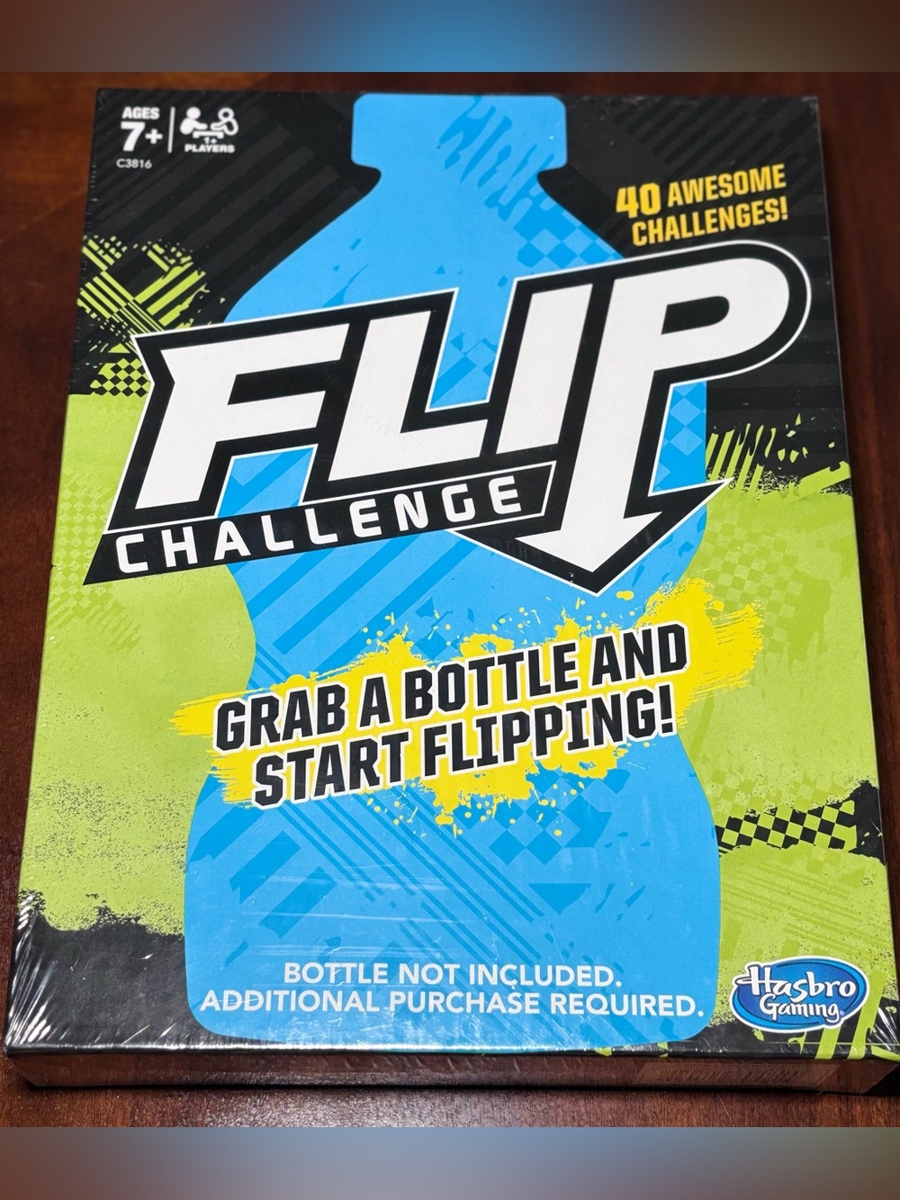 New Sealed Hasbro Gaming Defi Flip Challenge Game Bottle Flipping Ages 7+